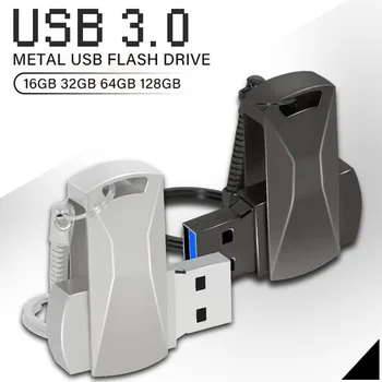 Флэш-накопители USB 3.0 128 гб mini usb flash металлическая ручка ключевой диск с логотипом pendrive stick флэш-карта памяти 64 ГБ / 32 ГБ / 16 ГБ / 128 ГБ