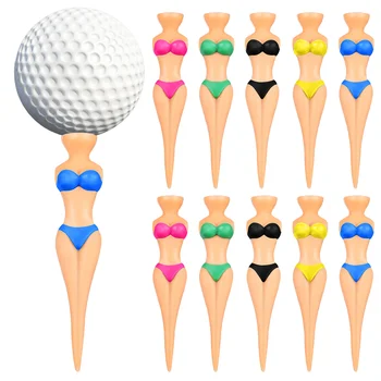 Шаровые гвозди для гольфа, кронштейны, тренировочные пластиковые гольфы, тройники, подставки для девочек, бикини