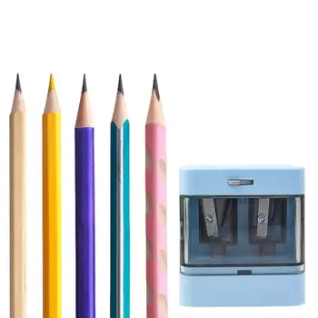 Электрическая точилка для карандашей, классные точилки для карандашей с автоматической остановкой для карандашей диаметром 6-12 мм, электрическая точилка с USB и батарейным питанием