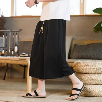 Японские мужские повседневные брюки с широкими штанинами 2023, шаровары, уличные спортивные штаны в стиле ретро, Harajuku, свободные штаны для бега трусцой, 5XL